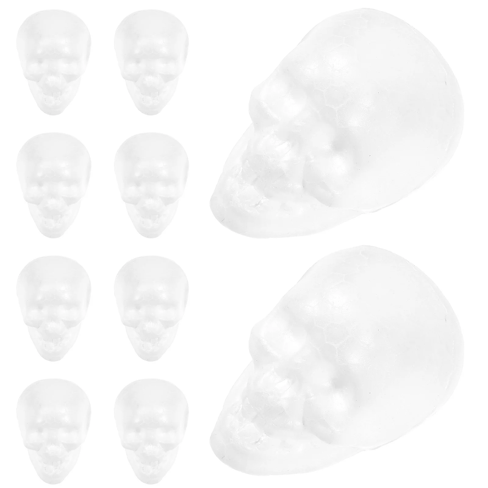 

25pcs Foam Skull Heads Hanging Decor Halloween Party Supplies Unfinished Ornaments For Haunted House Bar Home