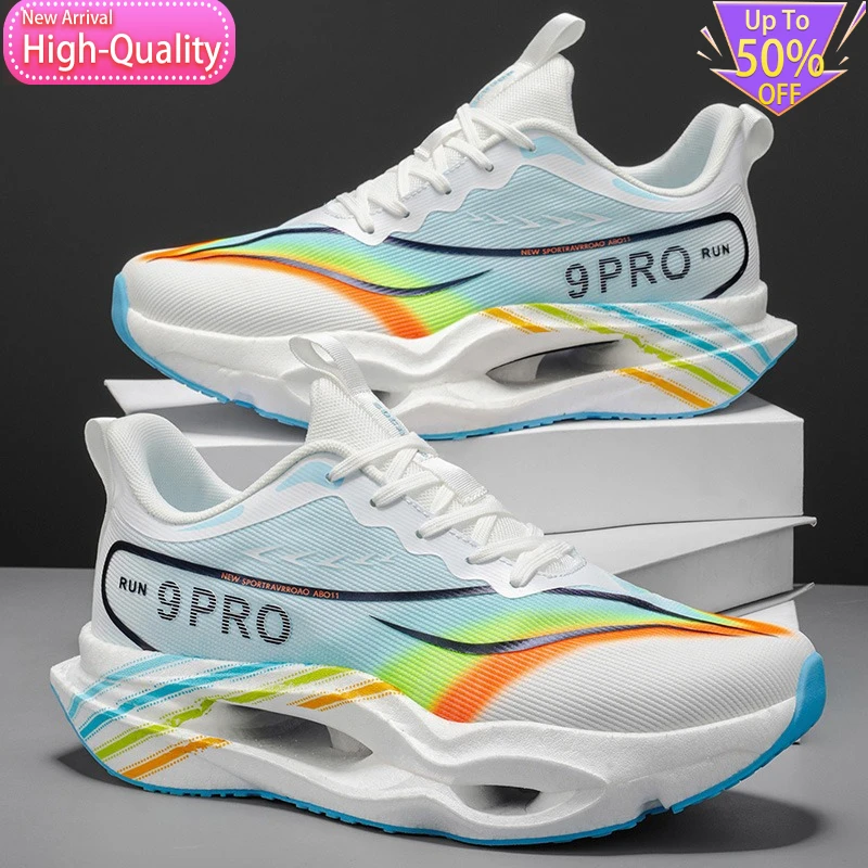 Summer Hot Selling Breathable Flexible Mens Womens Sports Shoes Marathon Cushioning Running Shoes Wrapped Daily Walking Shoes