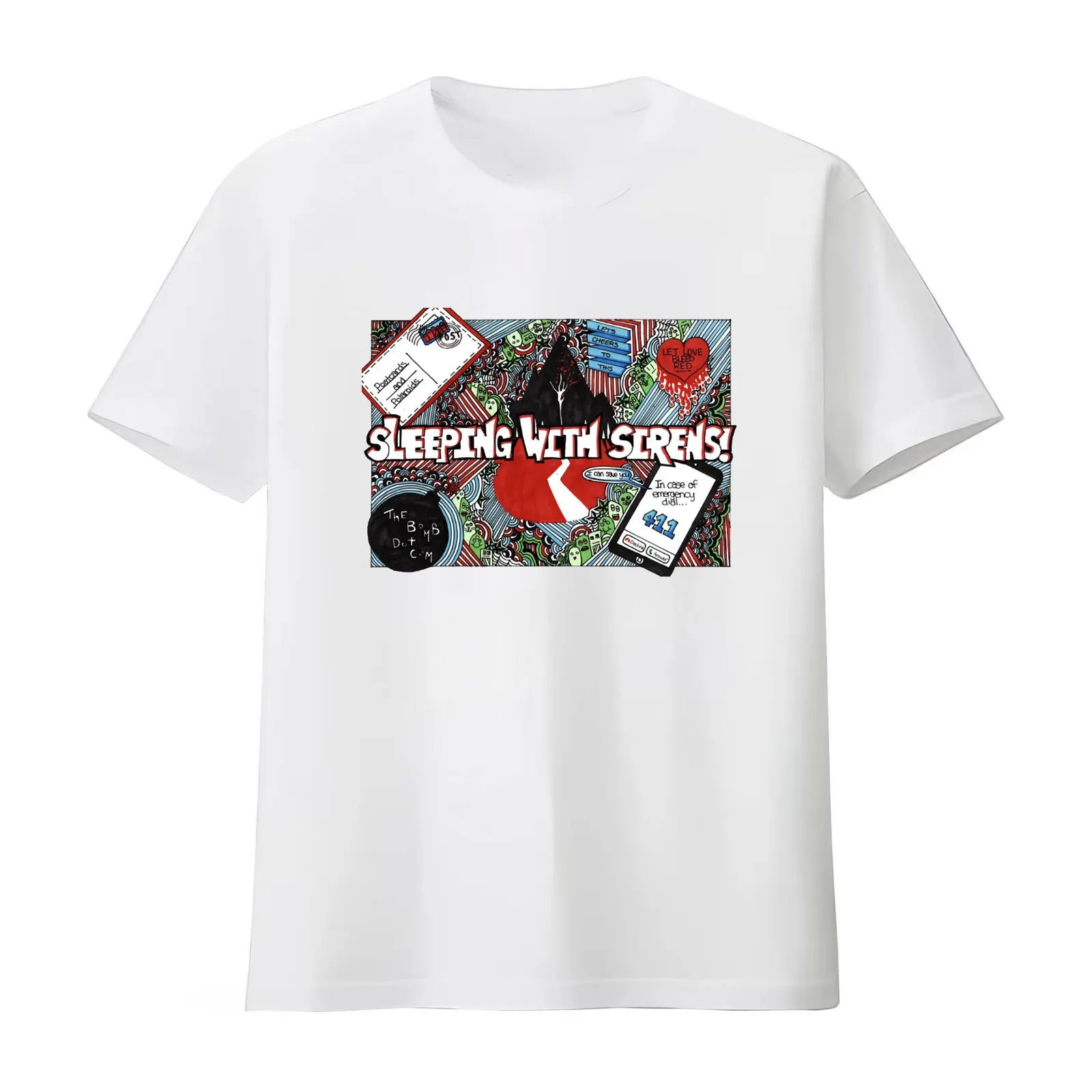Vintage Sleeping With Sirens Idol Gift Fot You T-Shirt Summer Casual Cotton Tee Oversized Streetwear Tops Unisex Men Women - view 3