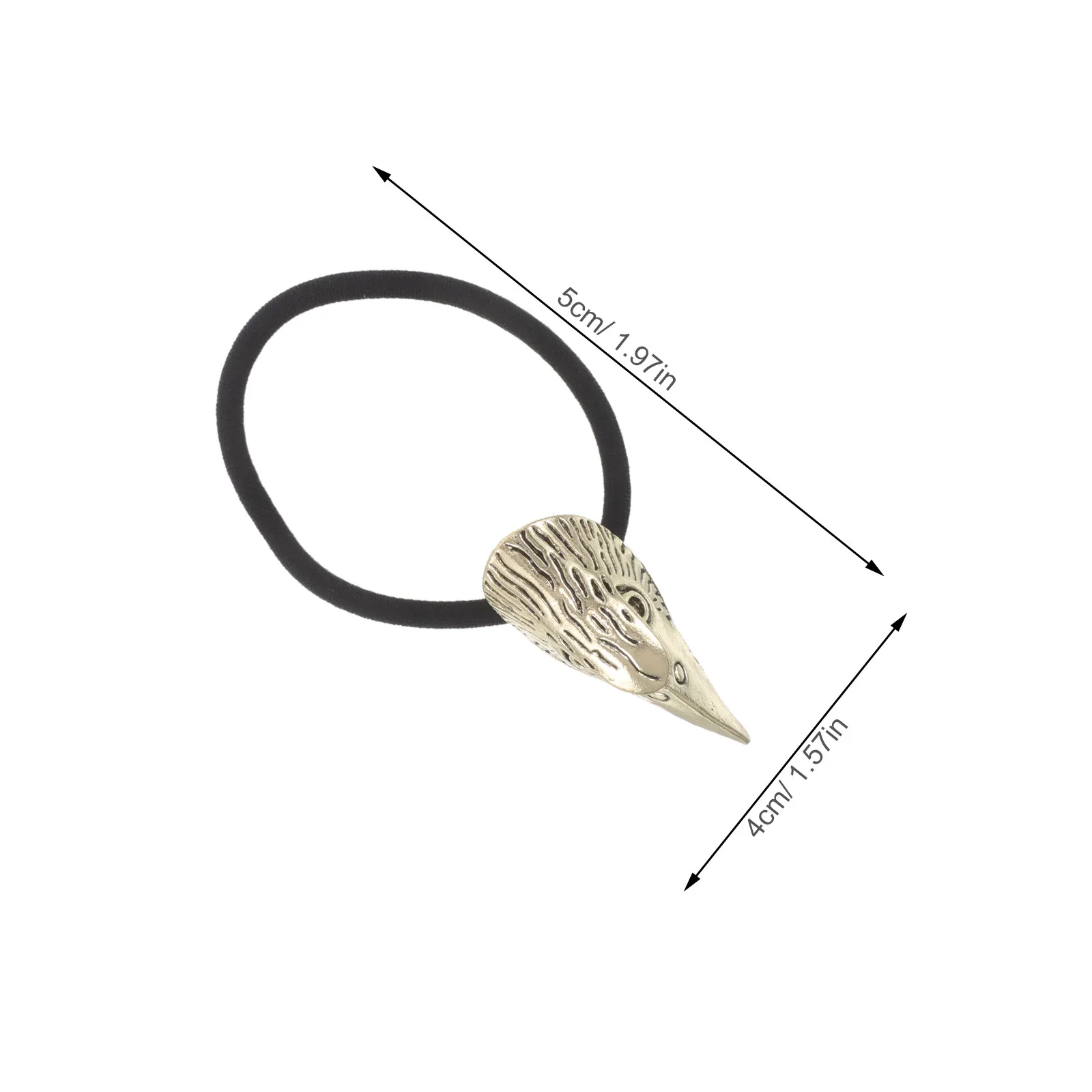 3Pcs Skull Hair Bands 3D Crow Skull Elastic Ponytail Holder Vintage Style Goth Hair Accessories for Women Daily Wear