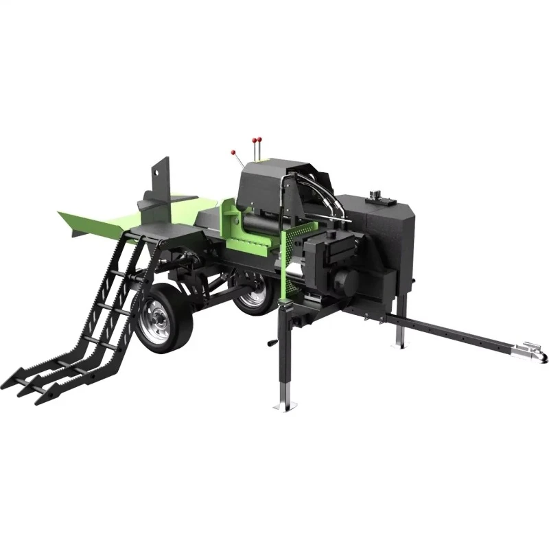 Overheat Protection Hydraulic Wood Splitter Auto Shutdown Firewood Splitting Machine For Long Hour Continuous Work