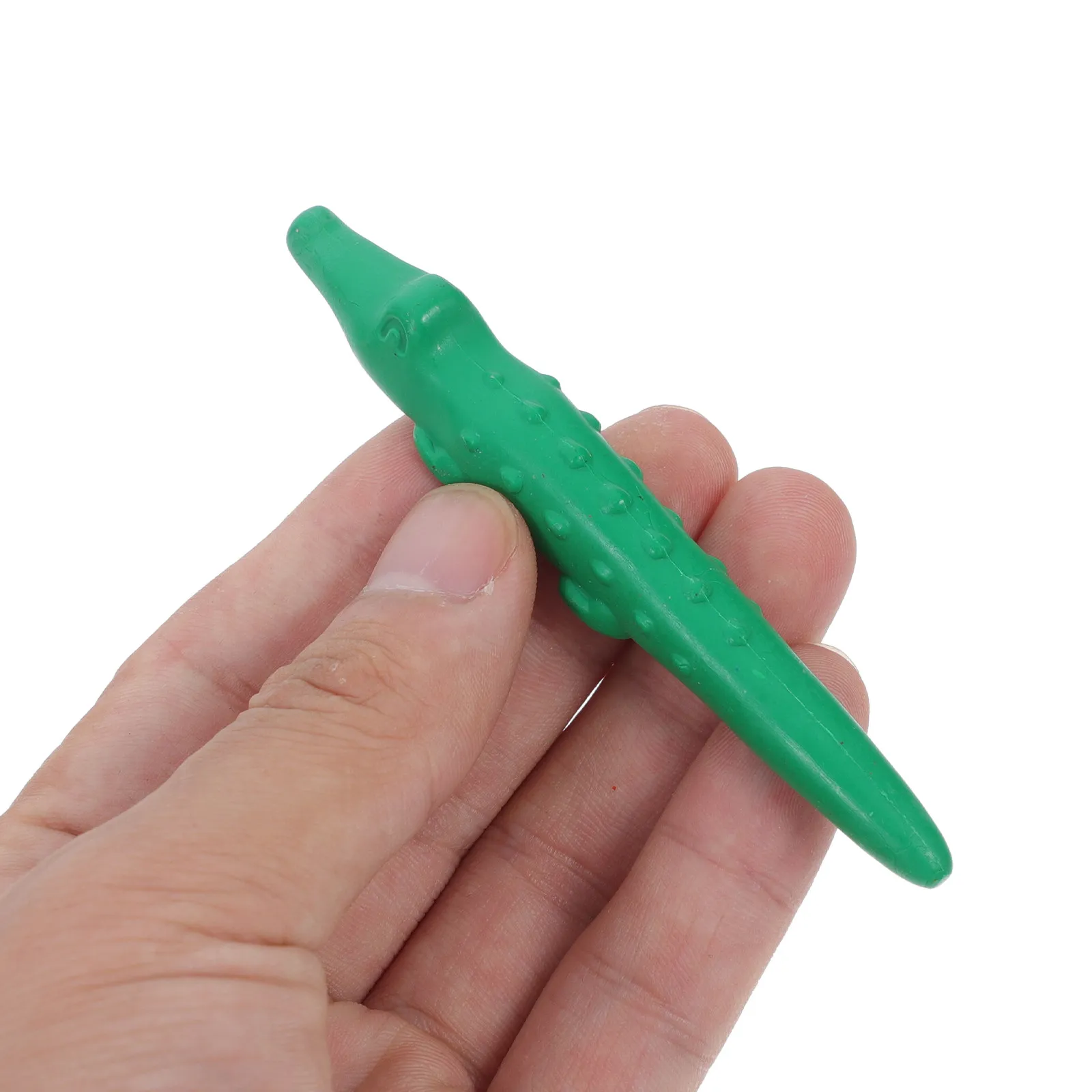 12Pcs Colorful Washable Crayons Crocodile Shaped Easy Grip Erasable Drawing Crayons for Toddlers Creative Painting