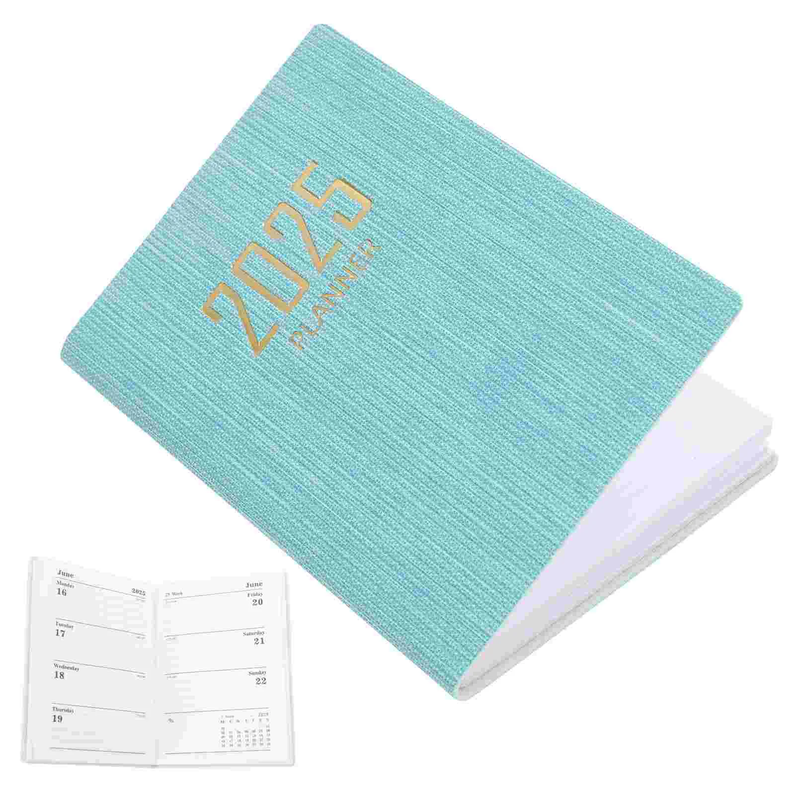 

2025 Weekly Agenda Book Notebooks Monthly Planner Travel Journal Small Calendar Notepad