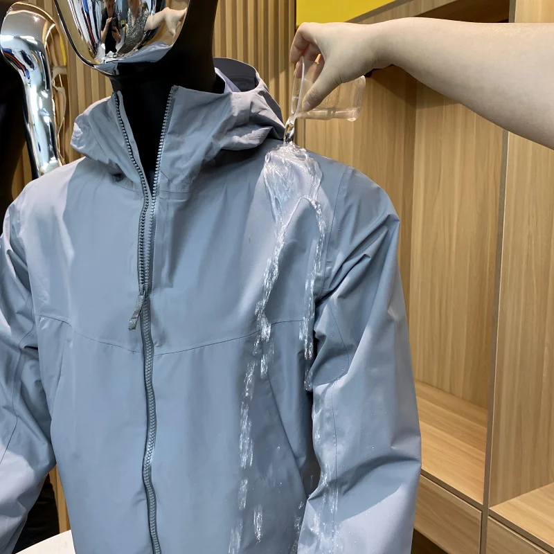 

Outdoor Busin Sle Men's Waterproof Jaet Full Glue Coating Hard ell Series Autumn Collection Youth ular Stand Fit