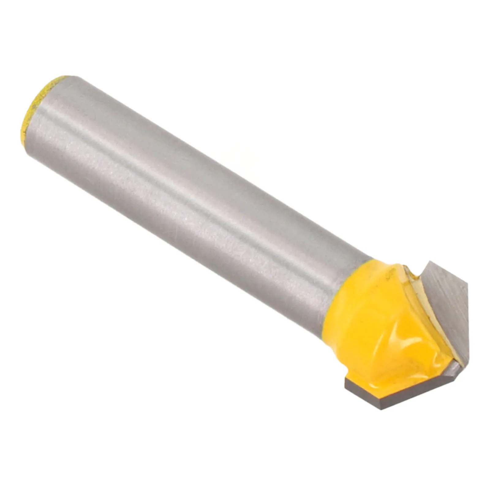 108/135 Degree V Shaped Flat Router Bit 8mm Shank Efficient Milling Cutter for Acrylic MDF PVC Woodworking Engraving 