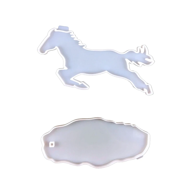 Epoxy Silicone Horse Mold Table Soft Ceramic Plaster Ornament Diy Craft Decor