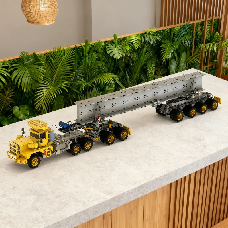 3391pcs MOC Dolly Trailer Combination Beam Technical Model Toy Building Blocks Christmas Gift Construction Creative Idea Brick
