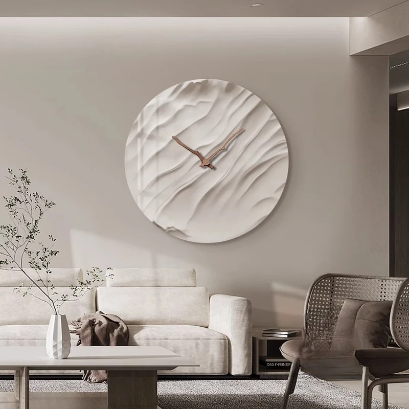 Aesthetic Minimalist Clock Wall Design Living Room Fashion Decoration Interior Art Romantic Wall Watch Reloj De Pared Decoration