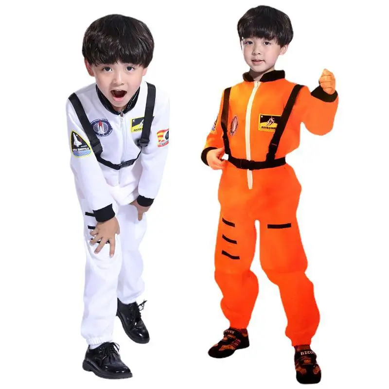 Childs ผู้ใหญ่นักบินอวกาศคอสเพลย์เครื่องแต่งกายนักบิน Spacesuit Forces สายคล้อง Jumpsuit ชุดผู้หญิงผู้ชายปาร์ตี้ฮาโลวีนชุดครอบครัว