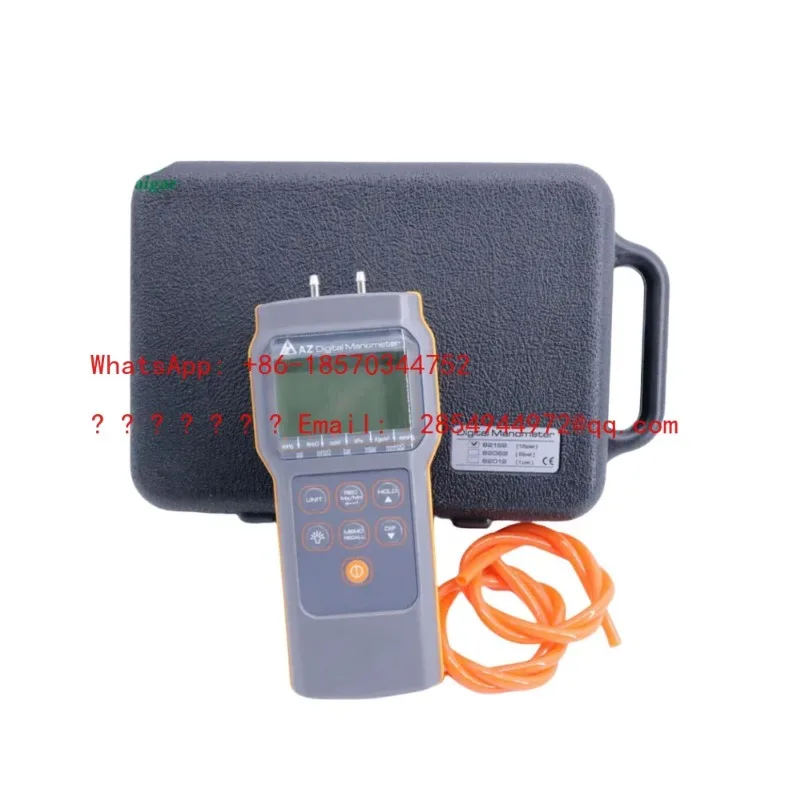 L Digital Differential Pressure Gauge 15PSI Air Conditioning Pipeline Pressure Tester AZ82152