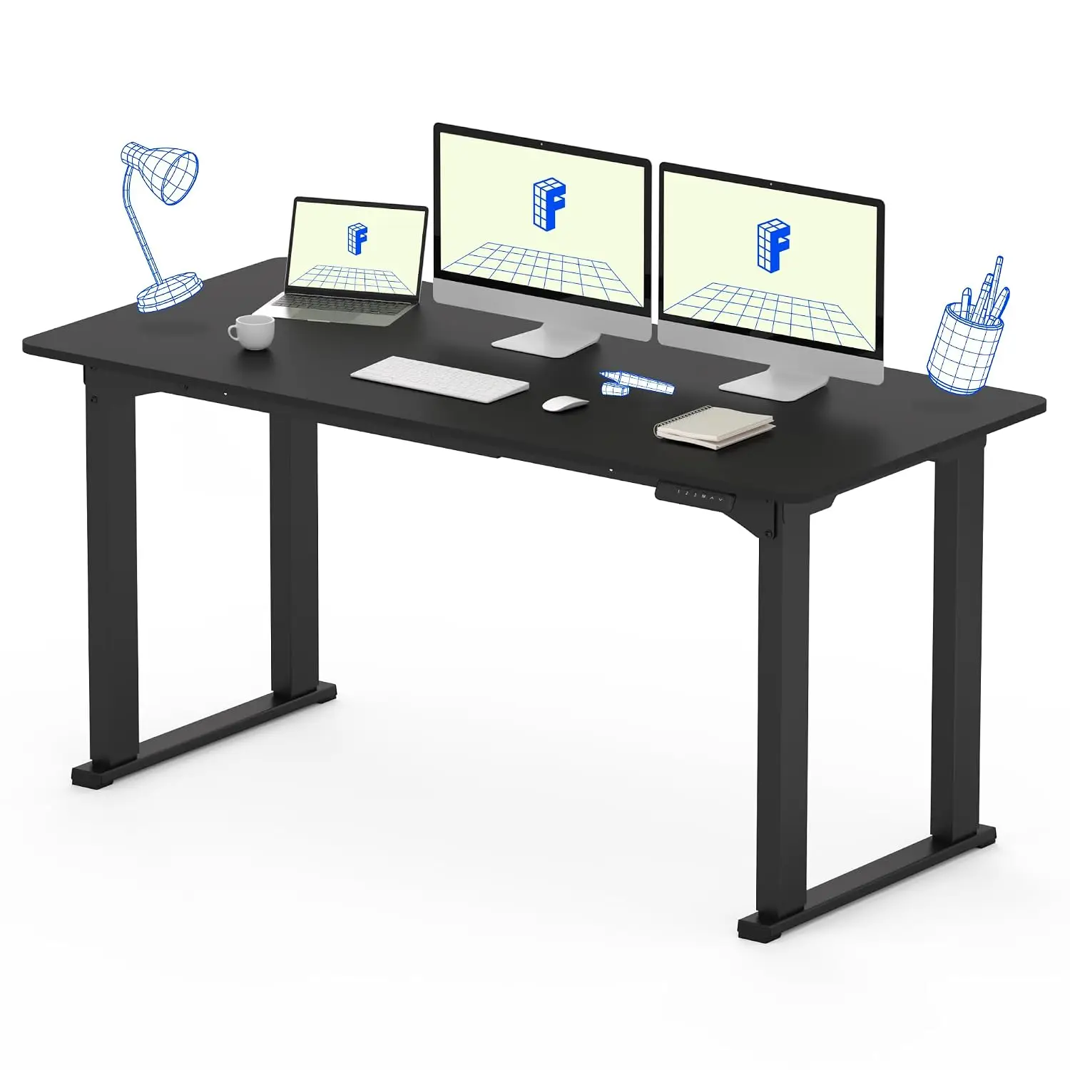4-Leg Electric Standing Desk 63