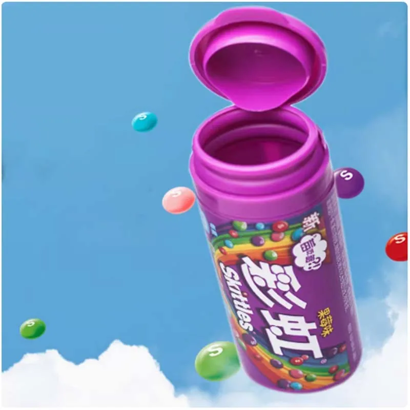 Конфеты Skittles 1,06 унций (30 г) * 5 банок Конфеты с хрустящей ракушкой, конфеты, которые дети любят