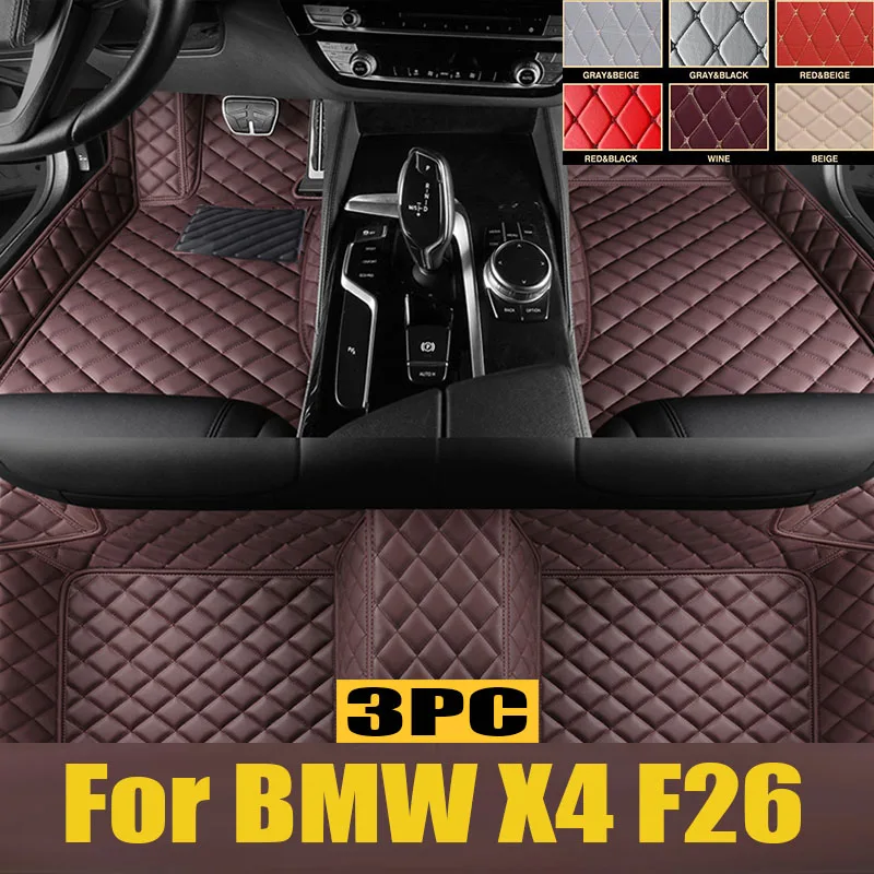 

Car Floor Mat for BMW X4 F26 M40i M Sport 2014~2018 2015 2016 Panel Part Foot TPE Liner Carpet Pad Custom Cover Rug trunk mat