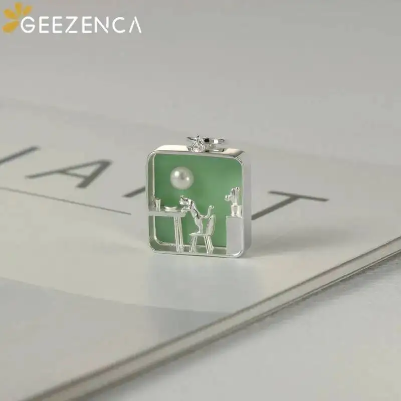 GEEZENCA 925 Sterling Silver G - огляд і ціна Pearl Trim Chain