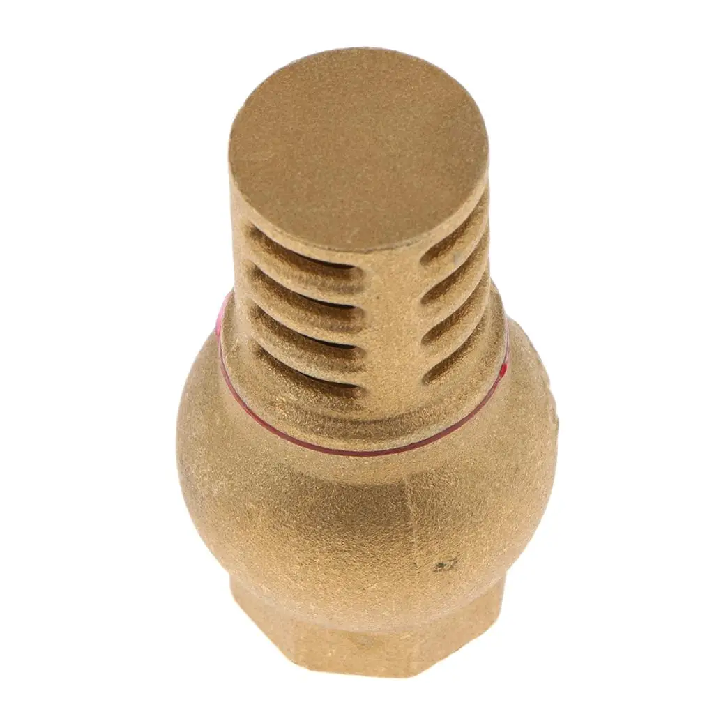 Anti Backflow Brass Foot Valve Bottom Valve with Strainer Pump Inlet Female Thread Water Filter for Well Tank