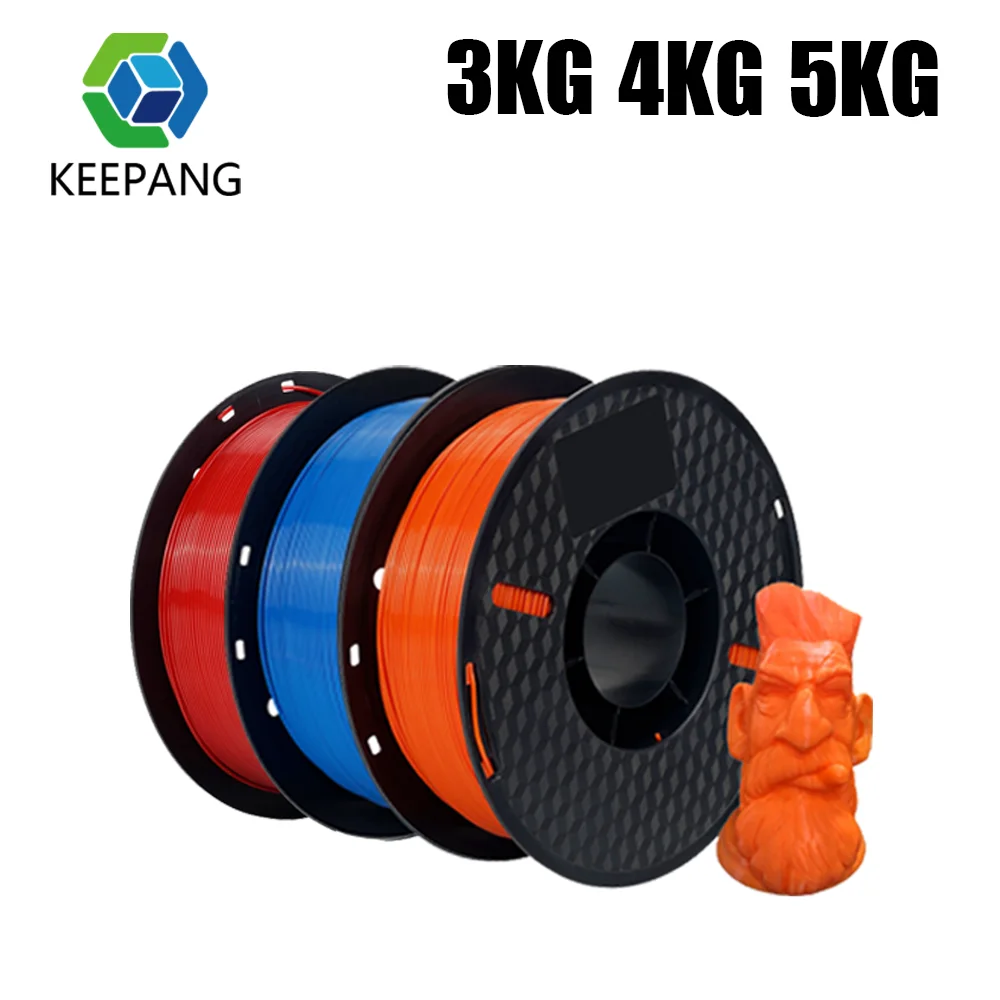 

PETG 3KG 5KG 3d Printer Filament 1.75mm Black White Color High Quality 3D Printing Material for 3D Printer Pen FDM 3D Printers