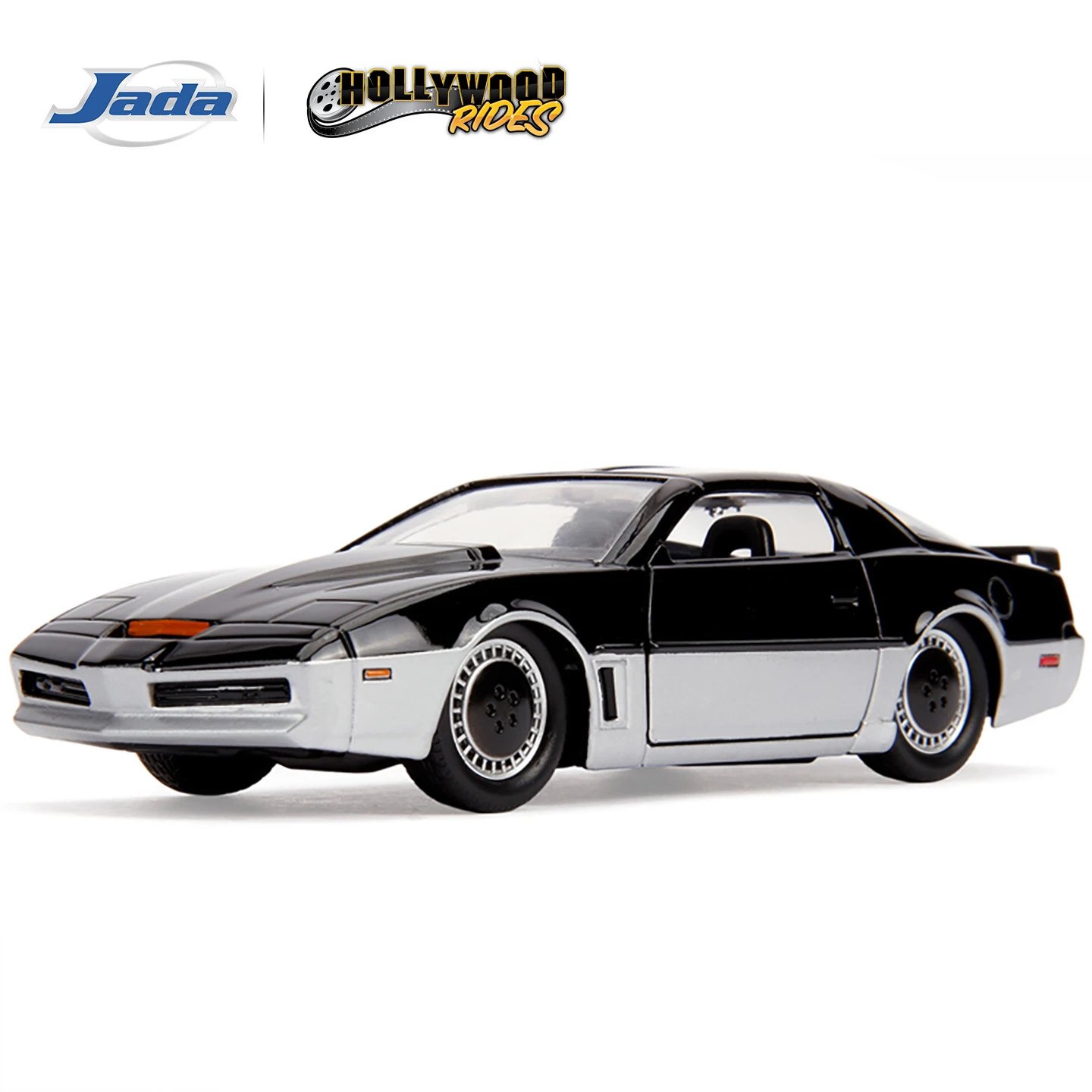 JADA 1:32 Hollywood Rides K.A.R.R. – 1982 Pontiac Trans Am (Knight Rider) with Opening Doors & Rubber Tires JD31116