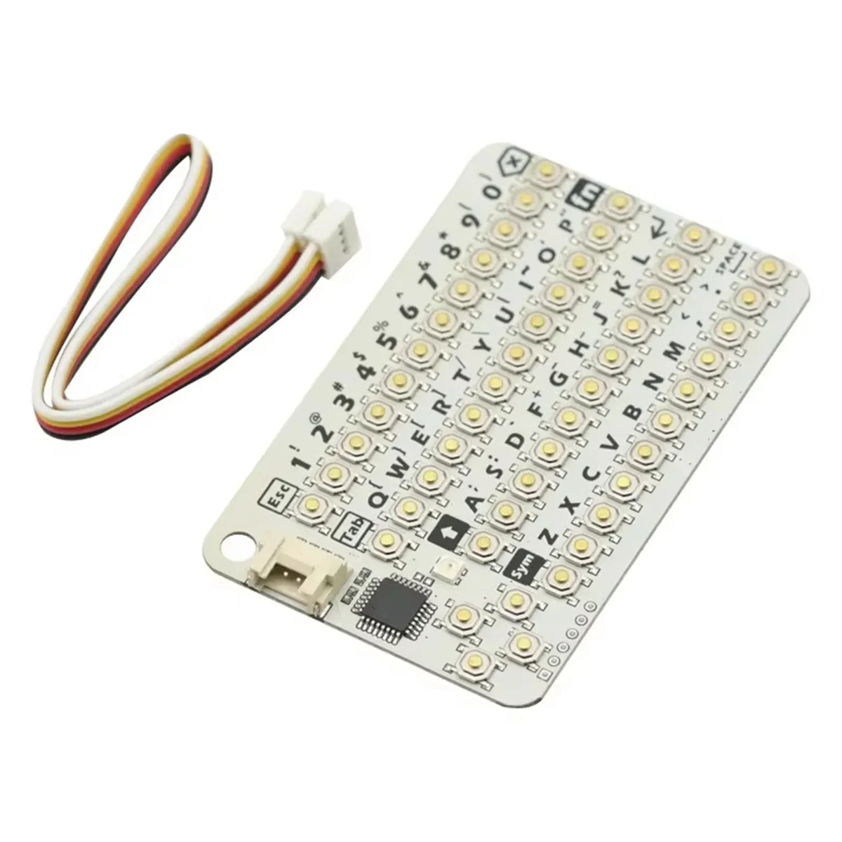 ABAN CardKB V1.1 Mini 50-Key QWERTY Keyboard Unit with ATMega8A MCU, I2C, RGB LED, Programmable for UIFlow (MEGA8A)