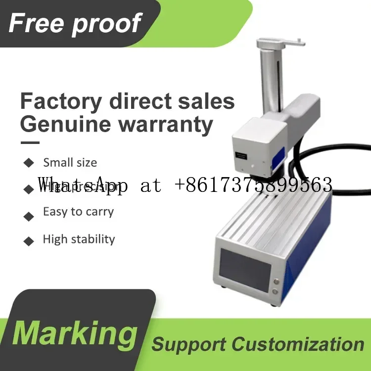 Portable Benchtop MOPA Fiber Marking Machine 20W 30W 50W for Industrial Laboratory Metal Engraving