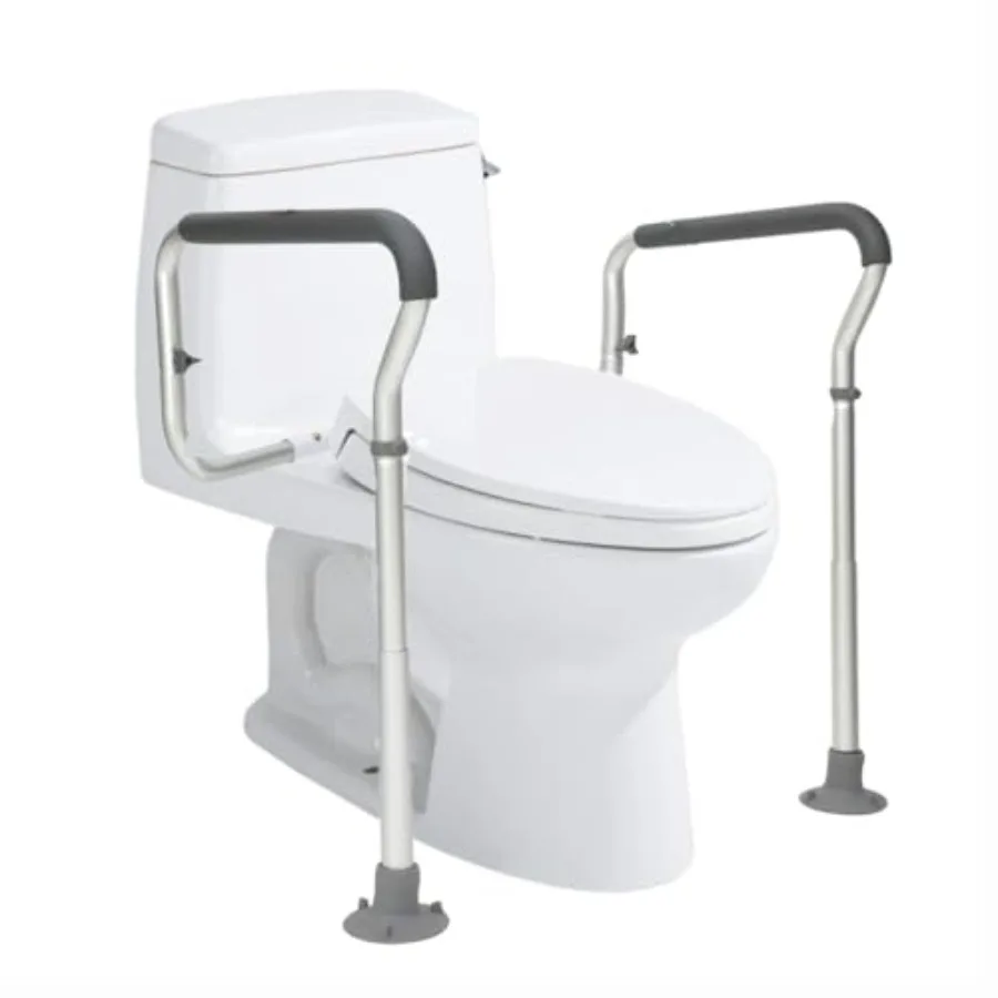 

Toilet Safety Rail Bathroom Toilet Seat Safety Frame Adjustable Width Height Fit Most Toilets 300lbs Capacity Medical Toilet Ha