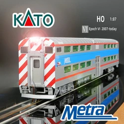 KATO Train Model HO1/87 35-6027 Double-decker Passenger Car with Taillights Exquisite Train Car Model Toy