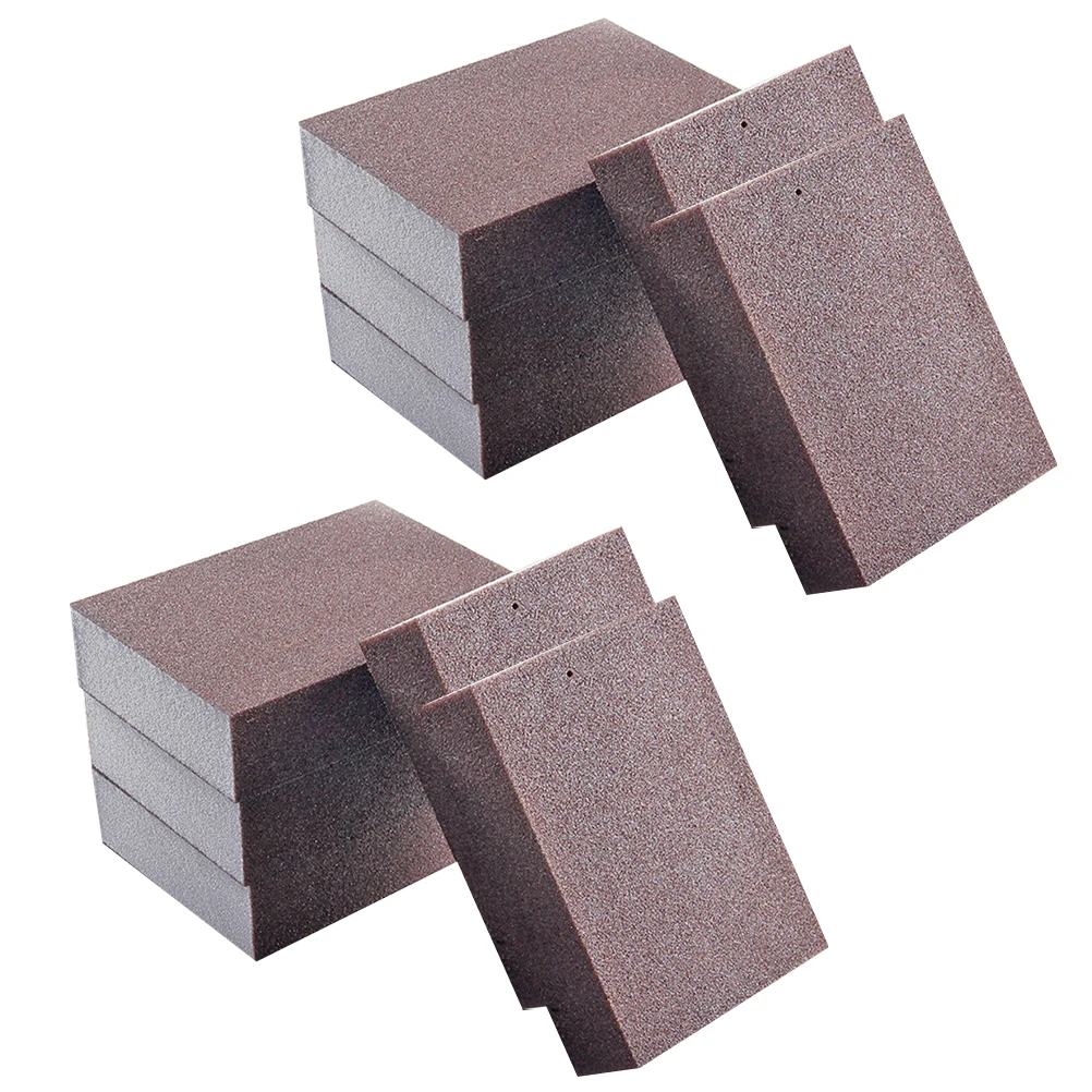 

10pcs Powerful Cleaning Sponge Sanding Sponges For Rust Removal Pots Pans Scissors Cutting Boards Kitchen Tools Emery Sponge