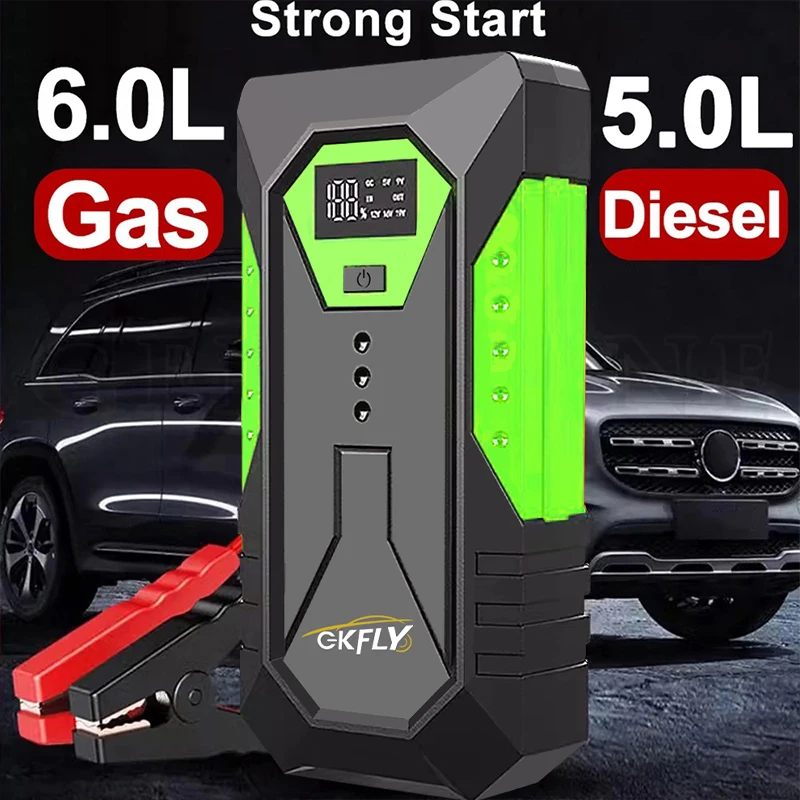 GKFLY 2000A 3000A 4000A Auto Jump Starter Grote Power Bank Auto Batterij Booster 12V Auto Startapparaat voor benzine 6.0L Diesel 5.0L