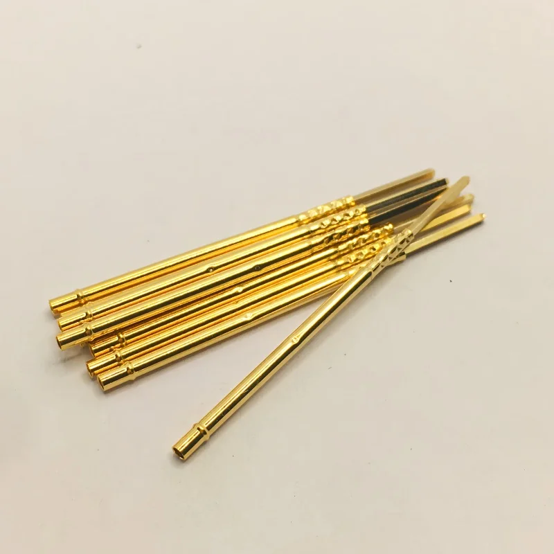 20/100PCS RM75-2W Test Pin PM75-B1 Receptacle Brass Tube Needle Sleeve Seat Wire-wrap Probe Sleeve 35.8mm Outer Dia 1.32mm