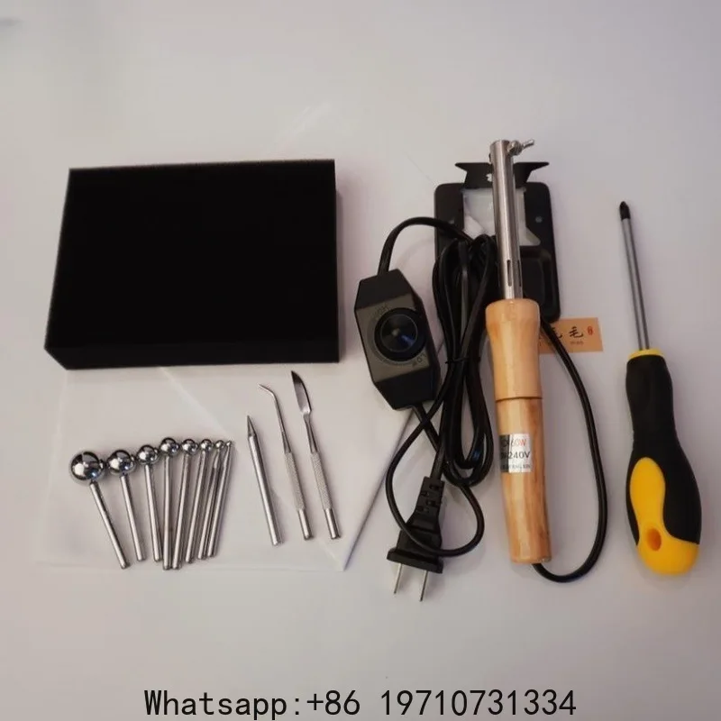 ironing device tool set, intangible cultural heritage fluff shape adjustable temperature ball trowel trowel trowel