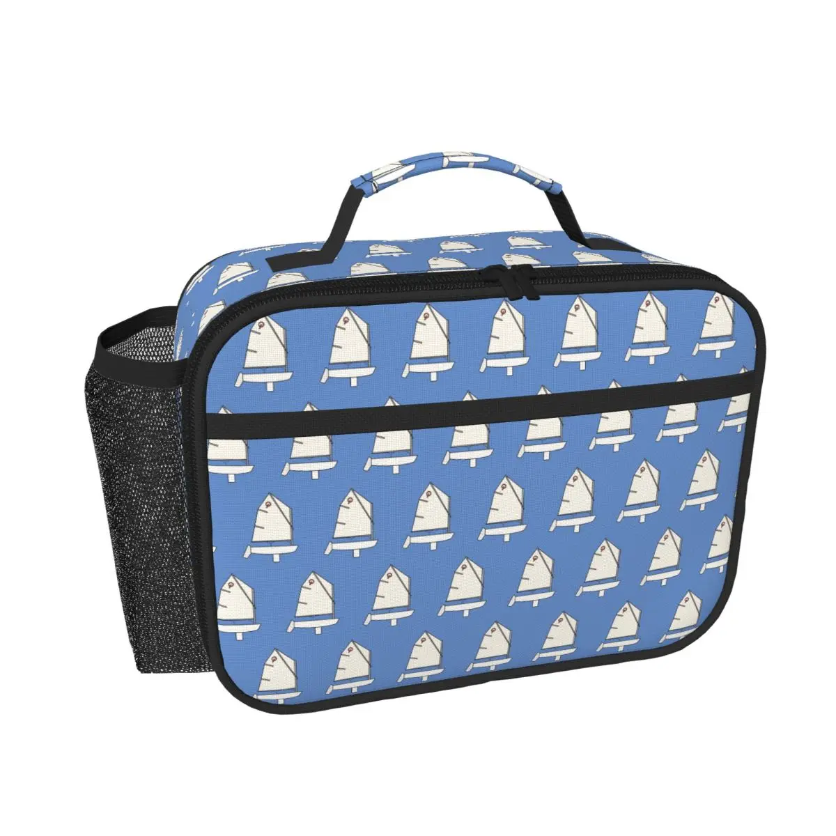 Sac à déjeuner isotherme Optimist Sailboat pour femmes et enfants, boîtes à nourriture portables, sac fourre-tout thermique pour boîte à déjeuner