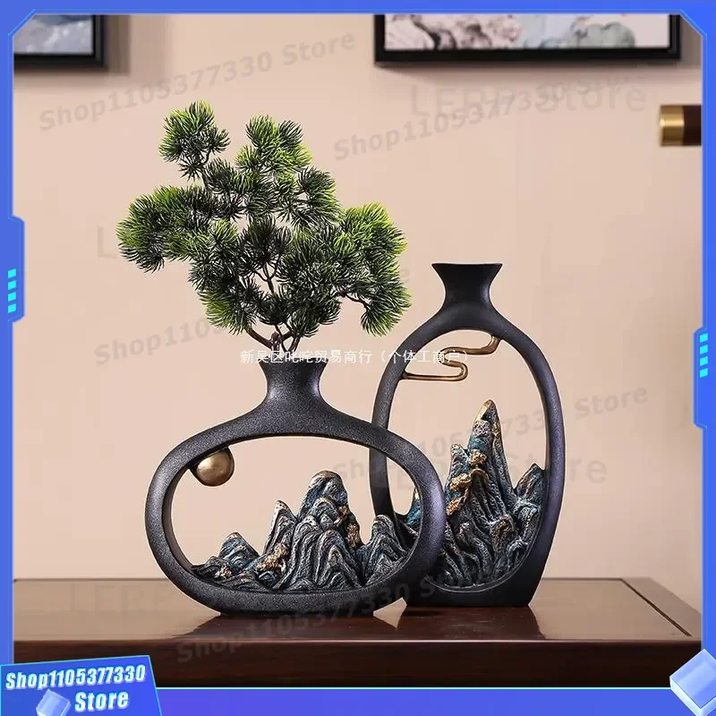 Chinese Style Bogu Rack Wine Cabinet Living Room Coffee Table Home Furnishing Tea Room Desktop National Style Ornament