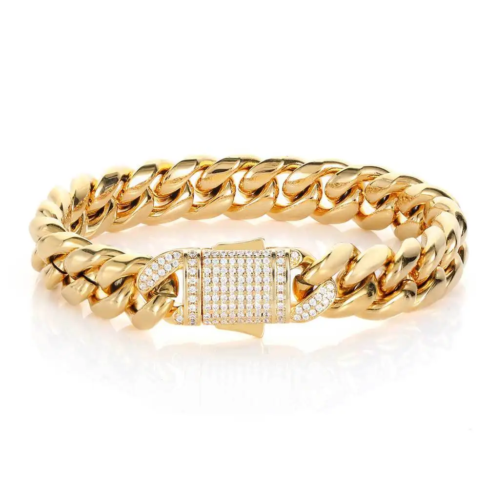 Apexelle Brand Trendy Jewelry Stainless Steel Bracelet Cuban Link Bracelet For Unisex Personalized Accessories Hip Hop Jewelry