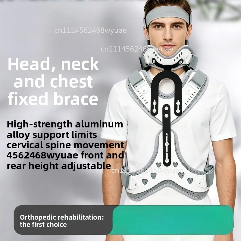 Adjustable Cervical Spine Orthosis, Neck Support Fixed Bracket for Cervical Fracture Postoperative Rehabilitation