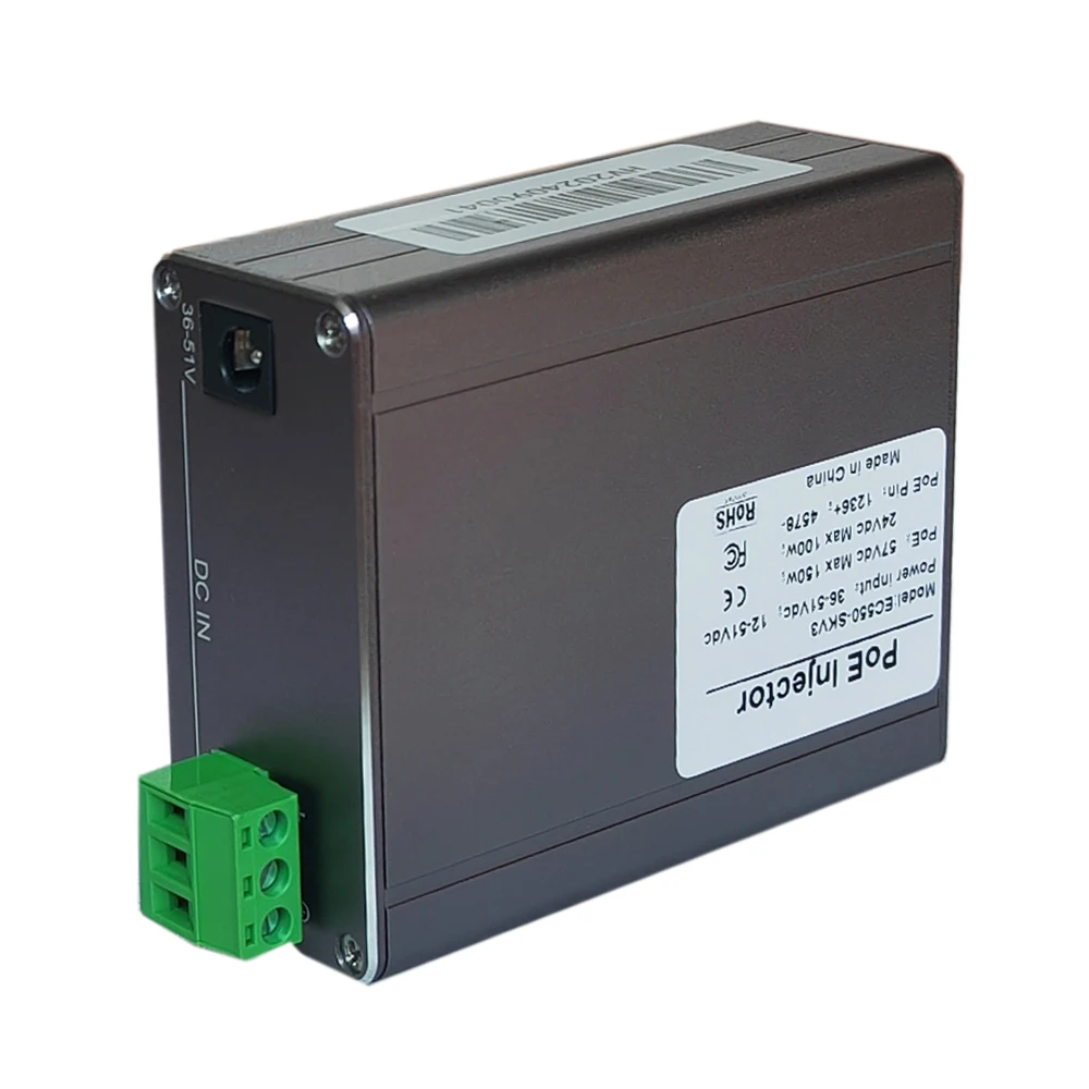 2.5Gbps Max 150w POE injector for Starlink Standard Gen2 and Gen3 Support 12V-48dc input
