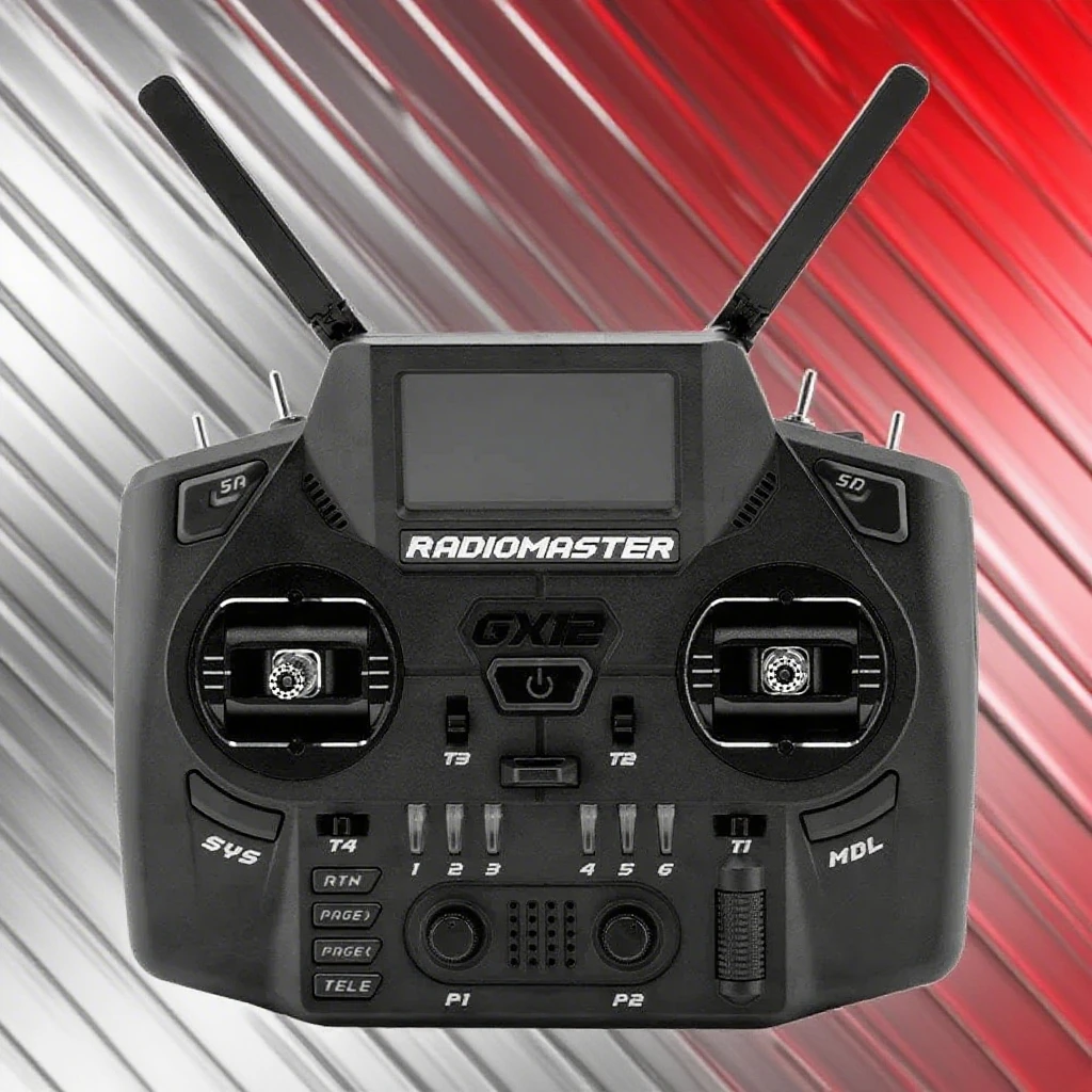 Controlador de rádio Gemini-X de banda dupla Radiomaster GX12 (Mode2) para RC FPV