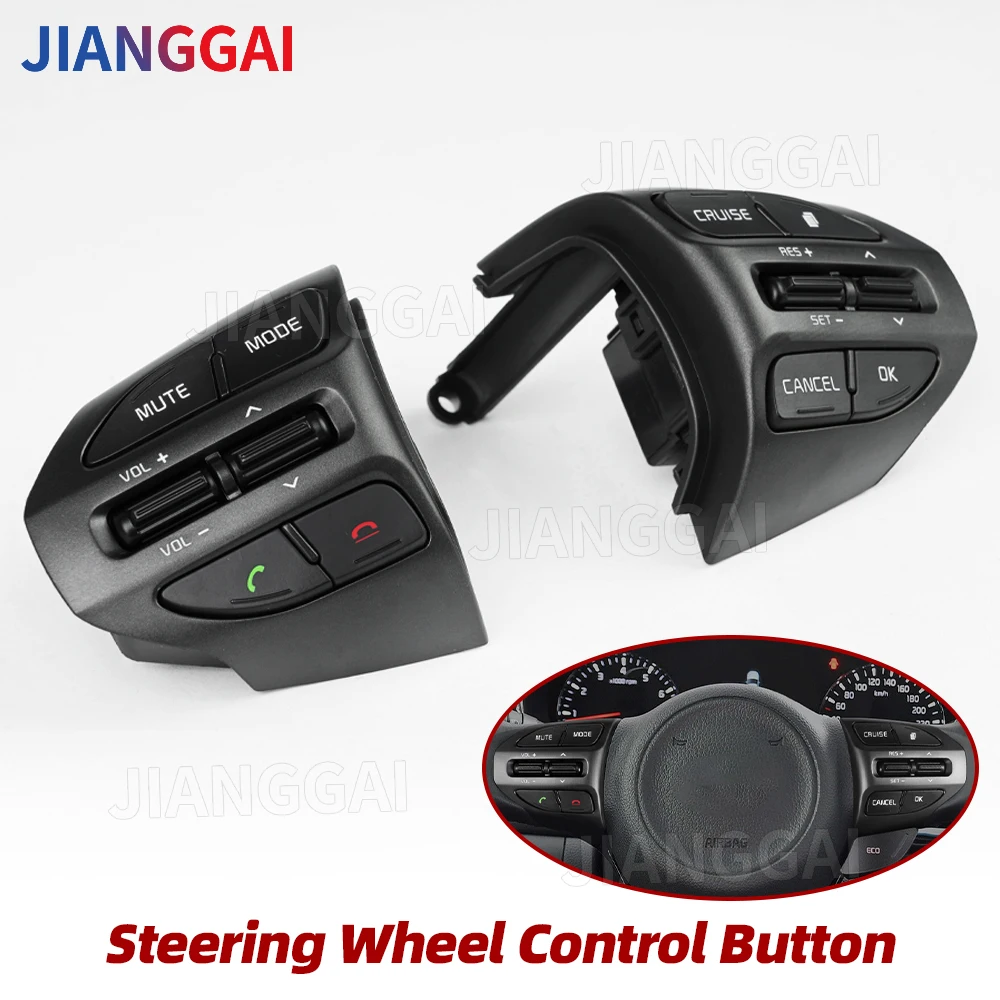 

Car-styling Buttons Bluetooth Phone Steering Wheel Audio Control Switch For Kia K5 Optima 2014 2015 Car Accessories Buttons