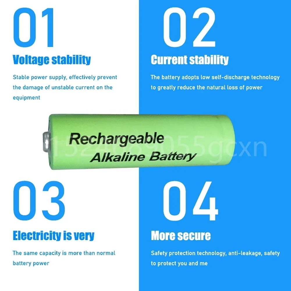 1.5V 3000mah AA Battery Alkaline  2100mah 1.5V AAA Battery for Flashlight Rechargeable Battery