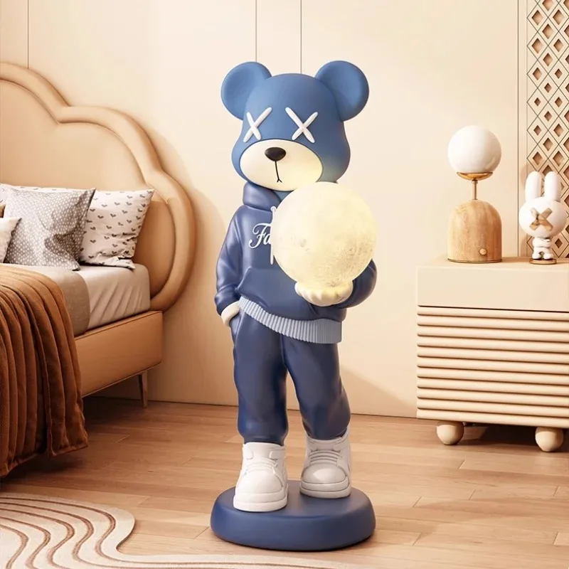 Fashion Sweater Violent Bear Ornaments Large Decoration Light Luxury TV Cabinet Landing Housewarming Birthday Gift