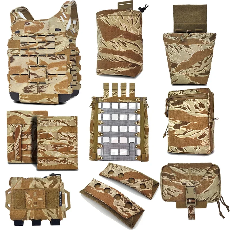 Precision Core Tactical FE FCPC V5 Vest Gold Tabby  Complete Kit Equipped