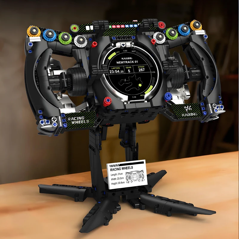 

BTL Formula racing car Steering wheel Building blocks Technology Machinery MOC Sports car assembly model Phone holder Creative