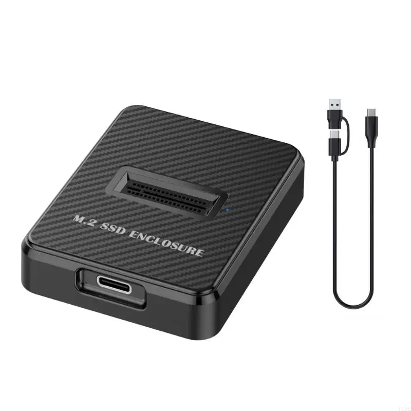 U2JE M.2 Solid Disc Housing M.2 Nvme To USB C Docking Station with Quick 10Gbps Data Transmission Large 2TB Capacity Support