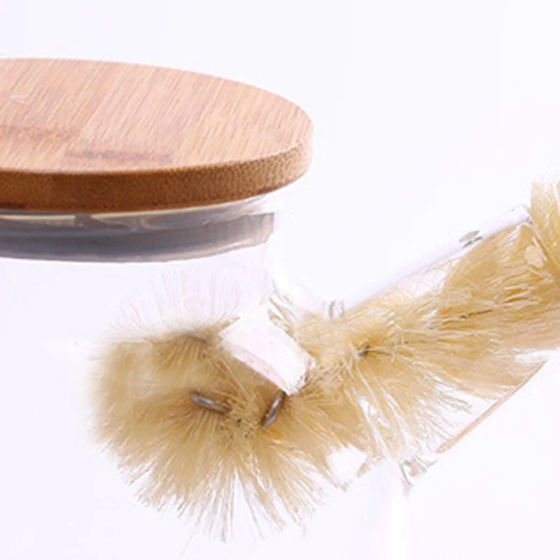 Spazzola per la pulizia con manico lungo per bottiglie piccole strumento per la pulizia flessibile e durevole come accessori per la cucina domestica