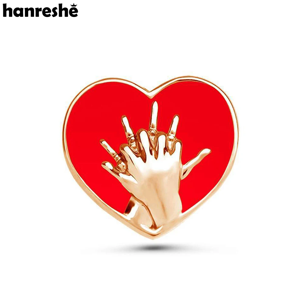 Hanreshe Heart First Aid Enamel Medical Brooch Pin CPR Artificial Respiration Lapel Badge Medicine Jewelry for Doctor Nurse