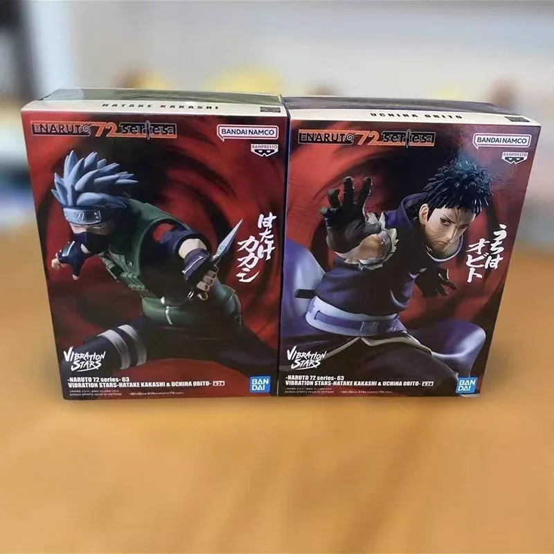 

In Stock [Genuine] Bandai Naruto 72 Series 63 Vibration Stars Hatake Kakashi Uchiha Obito Figure Model Collector Figurine Toys