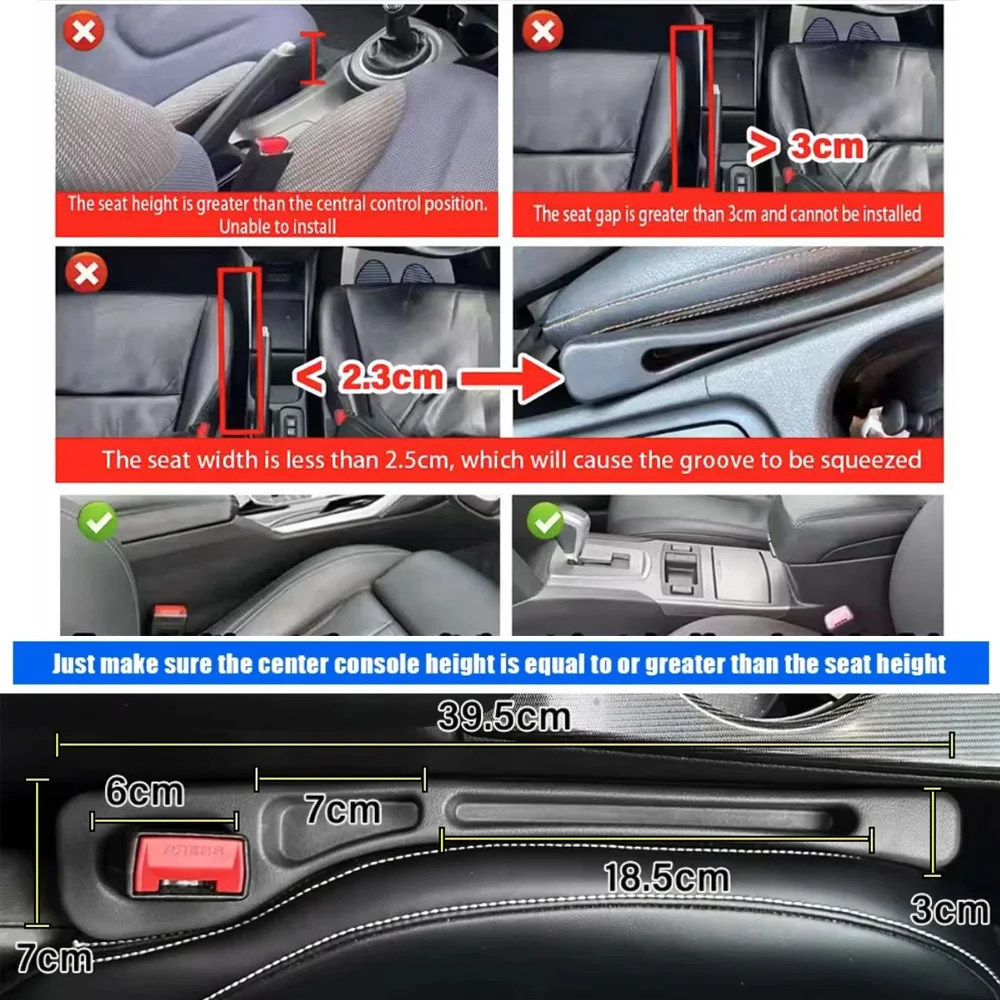 2 قطعة مقعد السيارة الداخلي الفجوة حشو الديكور لشركة هيونداي i10 i20 i30 i40 i800 ix35 ix55 كريتا توكسون سانتافي إلنترا كونا سوناتا #2