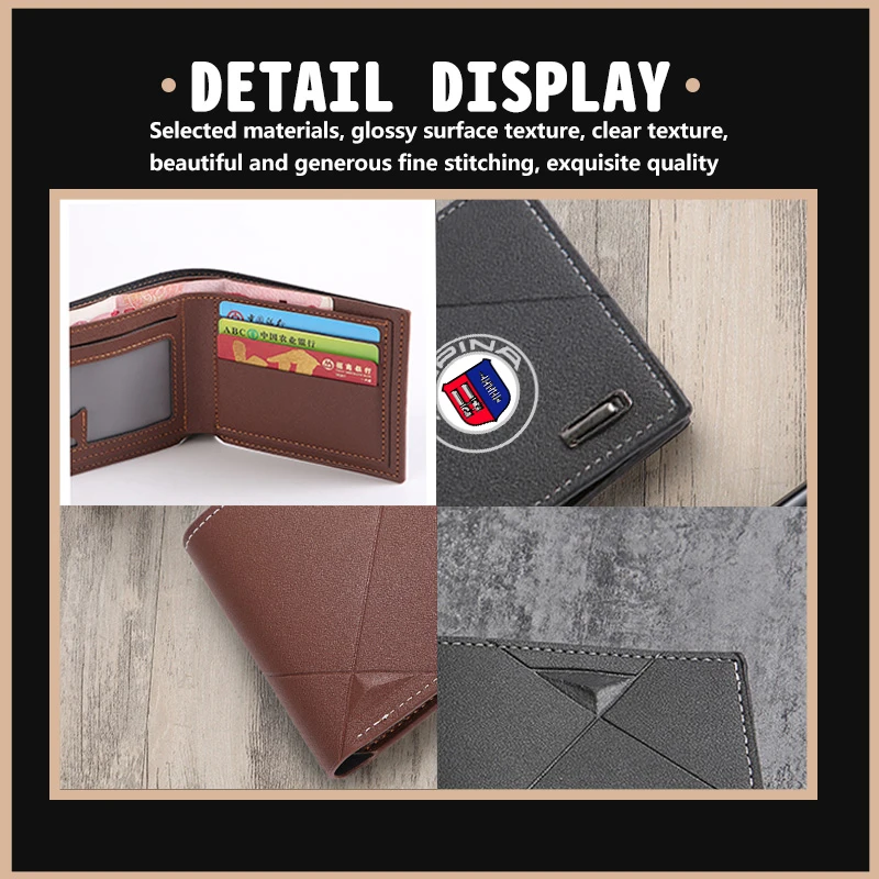 Car Logo Coin Purse Wallet Personalised ID Card Holder For Alpina XD3 XD4 XB7 B12 B3 B4 B5 D3 D4 D5 B7 B8 BMW X1 X2 F16 F30 - view 4