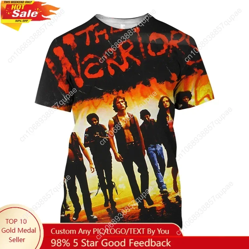 

The THE WARRIORS Printed T Shirt For Men Fashion Casual O-neck Short Sleeve Top Cool Tees Harajuku Streetwear Movie T-Shirts 6XL