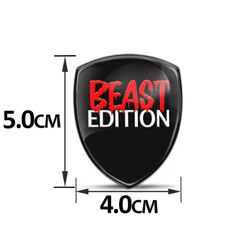 3D Dome Sticker Beast Edition Sticker Emblem Logo Car Phone Motorcycle Flag PU Material Technology Customizing with Pictures