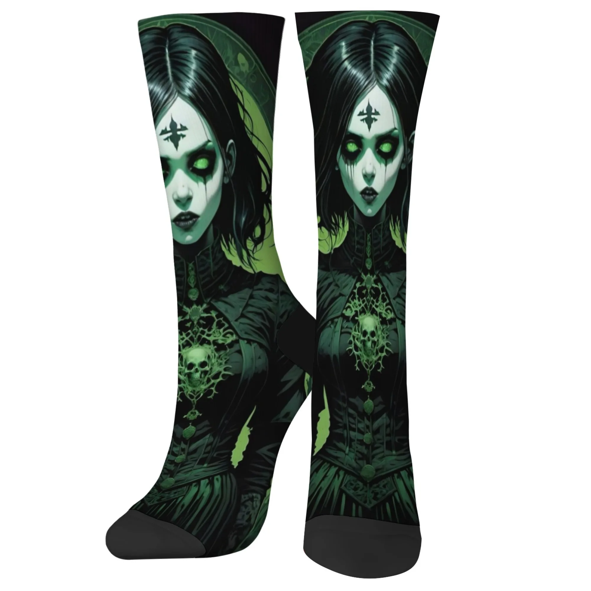 สยองขวัญสาวผีดิบ Retro สไตล์ผู้ชายถุงเท้าความแปลกใหม่ Harajuku Crazy ถุงเท้าลูกเรือ Street Hip Hop สเก็ตบอร์ดถุงเท้า Unisex Party ของขวัญ