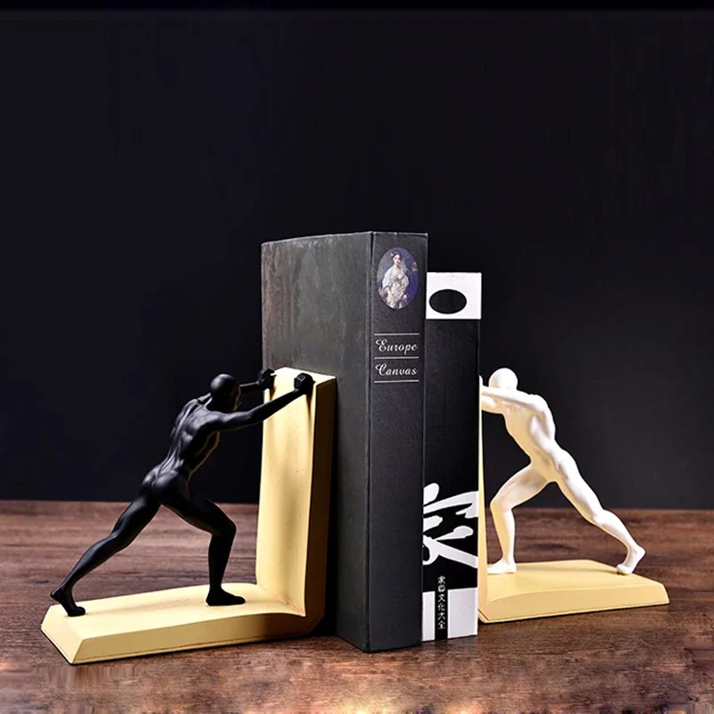 MGT-Modern Creative Bookend Statue, Home Decor, Office Crafts, Study Room Decoration, Sports Character Figurines